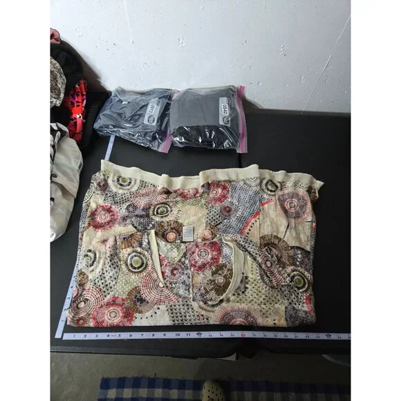 American Rag Women Multicolor Asymmetric Layered Top Plus Size 1X Y2K Fairy Boho - Picture 7 of 9